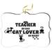 Artistic Donna - Teacher by Day Cat Lover by Nigh - for Car Interior Rear View Mirror Hanger Car Accessories Interior Decoration Hanging Ornament Fancy Christmas Tree Ornament for Christmas