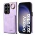 JiaheCover for Samsung Galaxy A14 5G Credit Card Wallet Case Rugged Shockproof Magnetic Clasp Flip High-quality PU Leather with Ring Holder Stand Lens Protector Case Cover purple