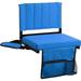 Cyclone Sound 2-Pack of Stadium Seat for Bleachers with Padded Cushion Foldable Stadium Chairs with Strap and Cup Holder