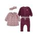 Little Star Organic Baby Girl 4 Pc Gift Set Size 0/3M - 24 Months