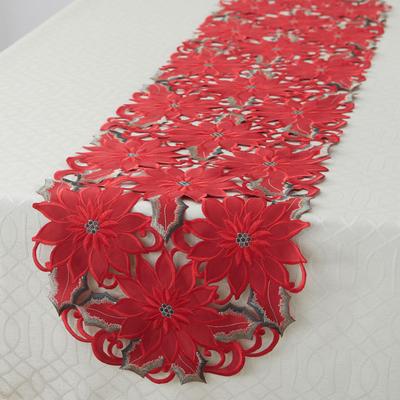 Embroidered Cutout Table Runner by BrylaneHome in ...