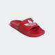 Badesandale ADIDAS ORIGINALS "LITE ADILETTE" Gr. 39, rot (scarlet, cloud white, scarlet) Schuhe Badelatschen Pantolette Schlappen Bade-Schuhe