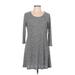 Fantastic Fawn Casual Dress: Gray Dresses - Women's Size Large