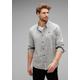 Langarmhemd STREET ONE MEN Gr. XXL (56), US-Größen, grau (stone grey melange) Herren Hemden Langarm