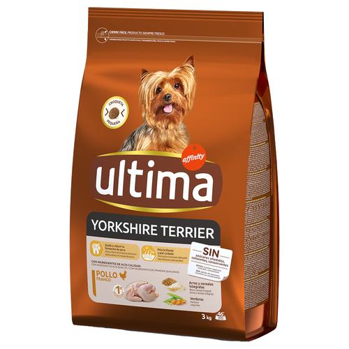 3kg Ultima Yorkshire Terrier Adult Huhn Hundefutter trocken