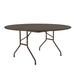 Correll, Inc. 60" Circular Portable Folding Table Wood in Brown | 29 H x 60 W x 60 D in | Wayfair PC60P-01