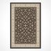 Black 114 x 79 x 0.4 in Area Rug - Rug N Carpet Rectangle İskandiv Indoor/Outdoor Area Rug Viscose, Cotton | 114 H x 79 W x 0.4 D in | Wayfair