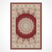 Red 114 x 79 x 0.4 in Area Rug - Rug N Carpet Rectangle İskandiv Indoor/Outdoor Area Rug Viscose, Cotton | 114 H x 79 W x 0.4 D in | Wayfair