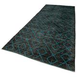 Black 158 x 58 x 0.4 in Area Rug - Rug N Carpet Rectangle Geometric Carpet Rectangle 4'10" X 13'1" Indoor/Outdoor Area Rug | Wayfair