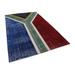 Blue 118 x 79 x 0.4 in Area Rug - Rug N Carpet Rectangle Flag Patchwork Cotton Indoor/Outdoor Area Rug Cotton | 118 H x 79 W x 0.4 D in | Wayfair