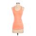 Nike Active Tank Top: Pink Solid Activewear - Women's Size Small