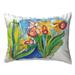 Highland Dunes Plyler Daffodils Indoor/Outdoor Lumbar Pillow Polyester/Polyfill blend | 11 H x 14 W x 5 D in | Wayfair