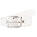 Tommy Hilfiger - New Denton Gürtel Leder Weiss Herren