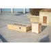 Loon Peak® Gulnara 11.42" H Propane Outdoor Cast Iron/Concrete in Brown/Gray | 11.42 H x 55.9 W x 28.35 D in | Wayfair