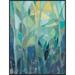 Ivy Bronx Grace Popp Stained Glass Forest I Framed On Canvas by Grace Popp Print Metal in Blue/Green/Yellow | 42 H x 32 W x 2 D in | Wayfair