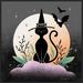 The Holiday Aisle® Hocus Pocus II By Gia Graham Framed Canvas Wall Art Print Canvas in Black/Gray | 30 H x 30 W x 2 D in | Wayfair