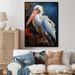 Rosecliff Heights Coral White Animal Pelican Coral White Animal Pelican - Animals Wall Art Prints Metal | 40 H x 30 W x 1.5 D in | Wayfair