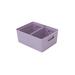 Latitude Run® Ribbed Plastic Storage Bin Set Plastic in Indigo | 6.25 H x 11.5 W x 15 D in | Wayfair D62E282DE6A3454B9C55C2C8123AD243