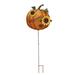 The Holiday Aisle® Metal Pumpkin Garden Stakes Decor - Autumn Welcome Sign Decorative Fall Yard Sign | 36.75 H x 14 W x 1 D in | Wayfair