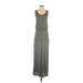 Splendid Casual Dress Scoop Neck Sleeveless: Gray Solid Dresses - Women's Size Small