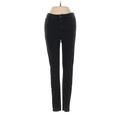 Madewell Jeggings - High Rise Skinny Leg Boyfriend: Black Bottoms - Women's Size 27 - Black Wash