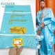 Gextczer-Robes africaines Shadda pour mariage tissu brillant bassin riche bleu ciel hommes ou