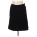 H&M Casual A-Line Skirt Knee Length: Black Print Bottoms - Women's Size 14