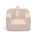 Personalized Monogram Cozee Sherpa Chair - Customize with Letter E - Foam Kids Chair for Ages 18 Months and Up