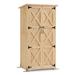 MCombo Outdoor Storage Cabinet Shed, Garden Tool Shed with Lock, Wooden 1628