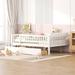 Daybed Wood Bed w/2 Drawers, Fence-Shaped Guardrail for Kids