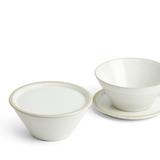 Royal Doulton Urban Dining White Bowl with Plate or Lid 6.3in, 4 Piece Set