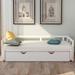 White Extending Daybed with Trundle Wooden Daybed with Trundle