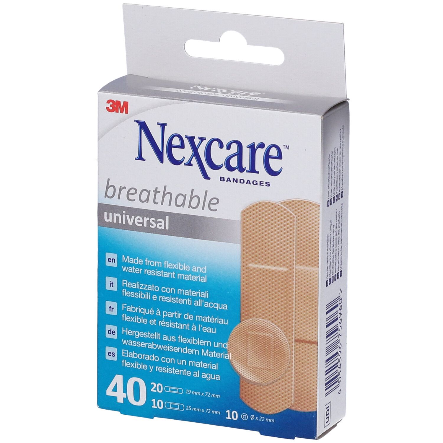 3M Nexcare Breathable Universal Cerotto 25 x 72 mm 40 pz