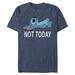 Men's Heather Navy Lilo and Stitch Not Today T-Shirt