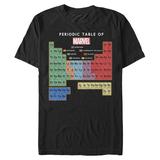 Men's Black Marvel Periodic Table T-Shirt