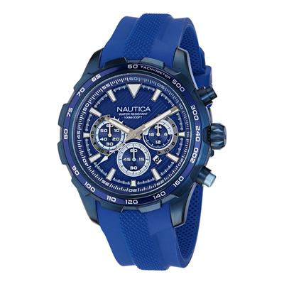 Nautica Men's Nst Silicone Chronograph Watch Multi, OS