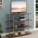 Four-Tier TV Stand in Nutmeg Wood - 47 inches in width