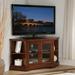 46" Corner TV Stand in Brown Cherry - 47 inches in width