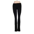 Joe's Jeans Jeggings - Low Rise Skinny Leg Boyfriend: Black Bottoms - Women's Size 26 - Black Wash