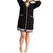 Plus Size Women's Cardigan Sweater Dress With Stripe Detail by ELOQUII in Black Onyx (Size 14/16)