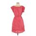 Escada Sport Casual Dress - A-Line: Pink Solid Dresses - Women's Size 34