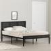 Bloom Full Platform Bed by South Shore Metal in Black | 40 H x 54 W x 78.25 D in | Wayfair 15365