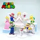 Figurines d'action Super Mario Bros poupées de dessin animé Luigi princesse Peach Bowser Boo