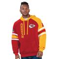 NFL Men's Gauntlet Pullover Hoodie (Size XXXXXL) Kansas City Chiefs, Cotton,Polyester
