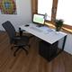 Compel Pivit 3 Piece Rectangular Writing Desk Office Set w/ Chair Metal in Black | 30" H x 72" W x 24" D | Wayfair
