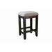 Red Barrel Studio® 25.5" Counter Stool Wood/Upholstered in Black/Brown | 25.625 H x 16 W x 13.25 D in | Wayfair DAFA0F5F887E4874BA3B18FCD83D640D