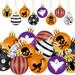 The Holiday Aisle® 40 Pcs Halloween Tree Ornaments Hanging Ball Ornaments Ghost Skull Cat Halloween Tree Decorations Small Halloween Tree Balls | Wayfair