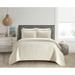 Red Barrel Studio® Aaron Cotton Blend Quilt Set Polyester/Polyfill/Cotton in White | King Quilt + 2 King Shams | Wayfair