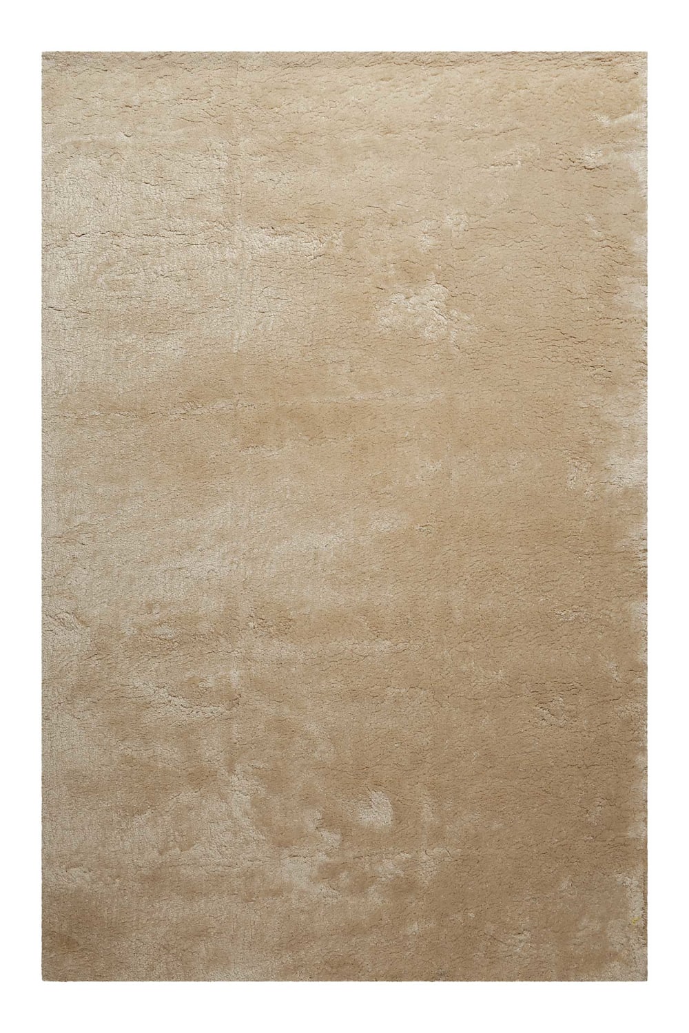 Tapis à poils longs, doux et moelleux, crème beige 110x170
