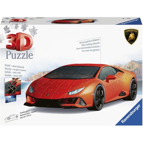 3D-Puzzle RAVENSBURGER ""Lamborghini Huracán EVO - Arancio"" Puzzles orange Kinder Made in Europe; FSC- schützt Wald - weltweit